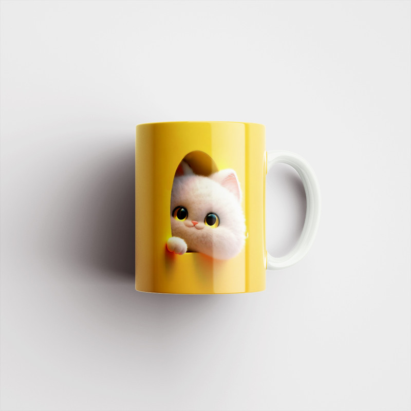 فاکس شاپ ماگ زیگورات مدل گربه بازیگوش کد 2765