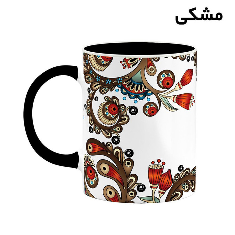 فاکس شاپ ماگ کاکتی مدل اسم لنا طرح سنتی گل و بته کد mgh46907