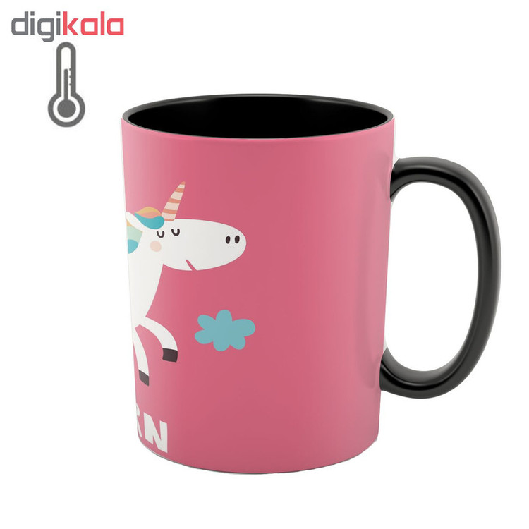 فاکس شاپ ماگ حرارتی طرح unicorn کد 02