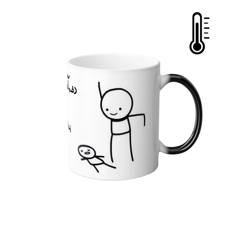 فاکس شاپ ماگ حرارتی مدل مینیمال با نمک
