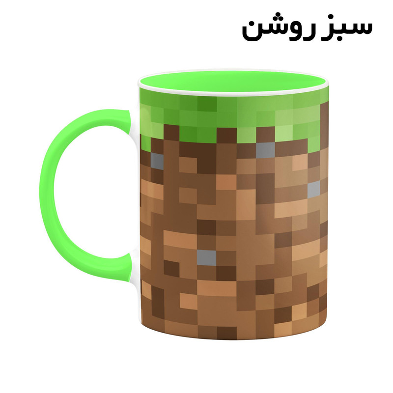 فاکس شاپ ماگ کاکتی طرح ماینکرافت minecraft مدل mgh41167