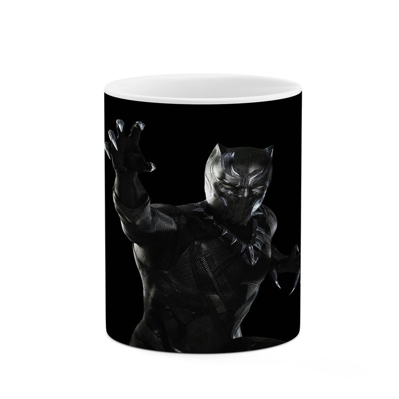 فاکس شاپ ماگ کاکتی مدل بلک پنتر Black Panther Marvel کد mgh38057