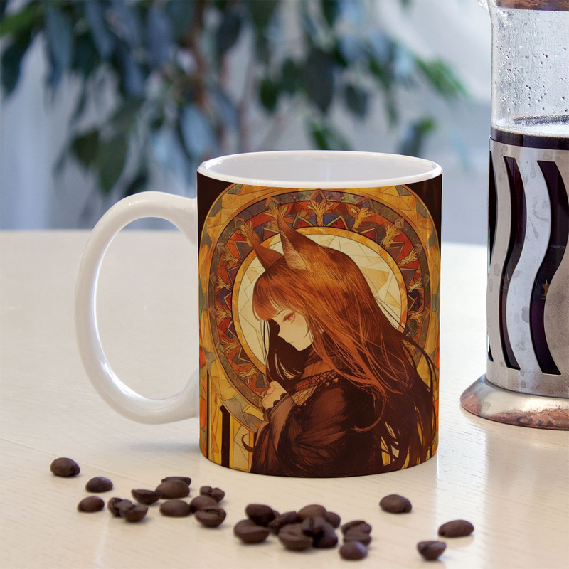 فاکس شاپ ماگ پادآفرین مدل انیمه Spice and Wolf کد 4964