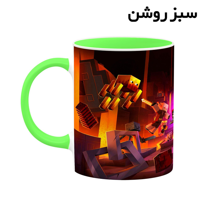 فاکس شاپ ماگ کاکتی طرح ماینکرافت minecraft مدل mgh41466