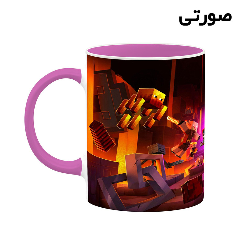فاکس شاپ ماگ کاکتی طرح ماینکرافت minecraft مدل mgh41466