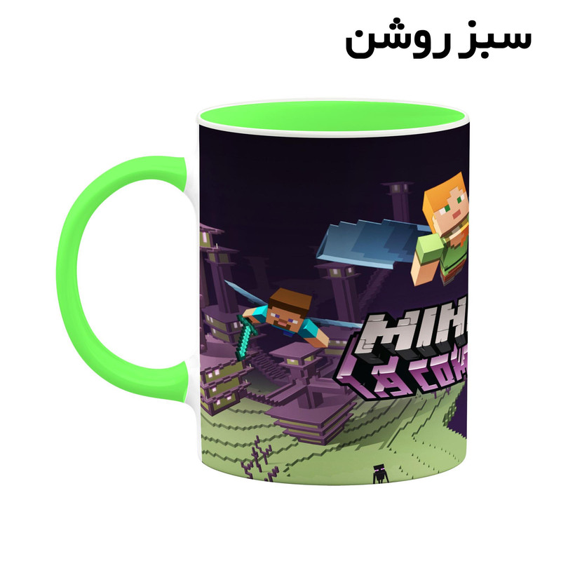 فاکس شاپ ماگ کاکتی طرح ماینکرافت minecraft مدل mgh41151