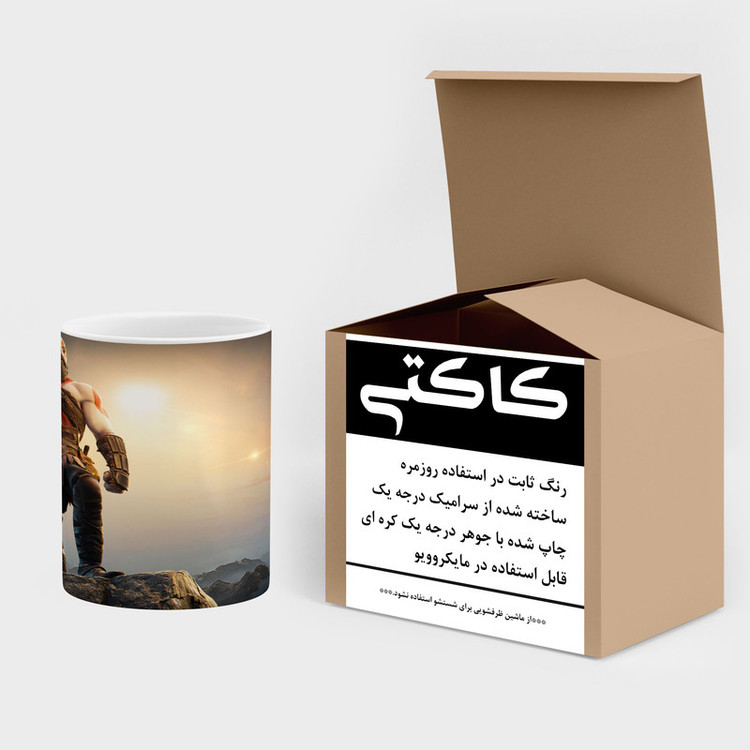 فاکس شاپ ماگ کاکتی طرح گاد آف وار God Of War مدل mgh40422