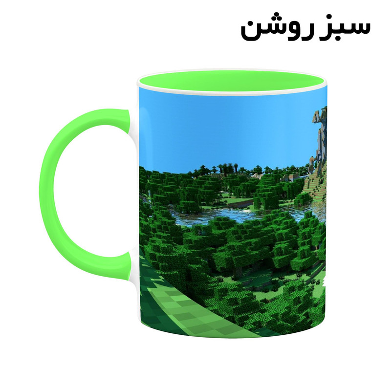 فاکس شاپ ماگ کاکتی طرح ماینکرافت minecraft مدل mgh41580