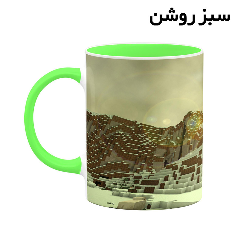 فاکس شاپ ماگ کاکتی طرح ماینکرافت minecraft مدل mgh41101
