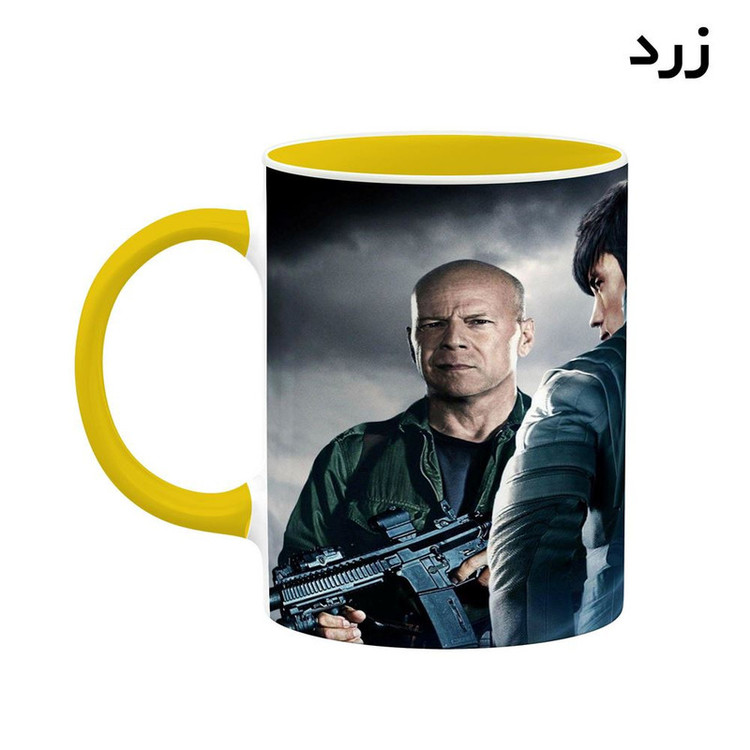 فاکس شاپ ماگ کاکتی طرح بروس ویلیس Bruce Willis مدل mgh25377