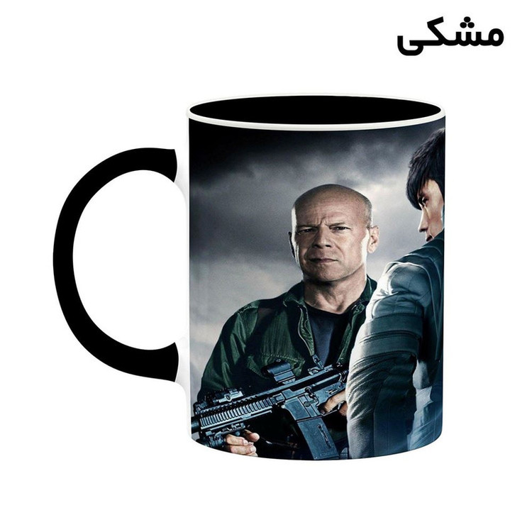 فاکس شاپ ماگ کاکتی طرح بروس ویلیس Bruce Willis مدل mgh25377