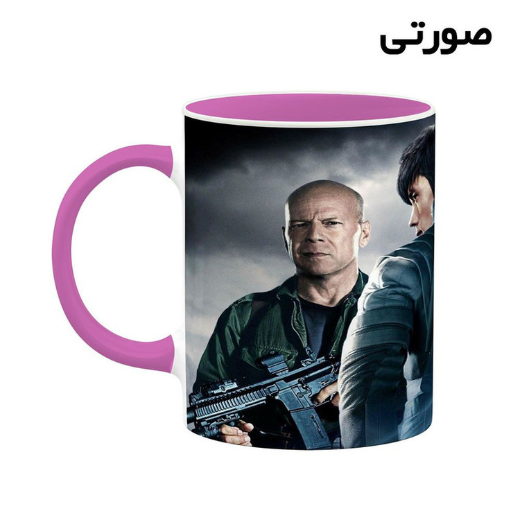 فاکس شاپ ماگ کاکتی طرح بروس ویلیس Bruce Willis مدل mgh25377