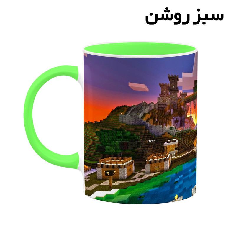 فاکس شاپ ماگ کاکتی طرح ماینکرافت minecraft مدل mgh41131