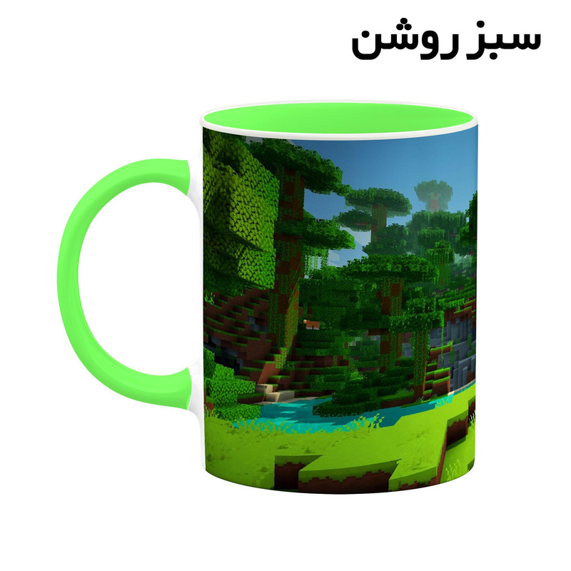 فاکس شاپ ماگ کاکتی طرح ماینکرافت minecraft مدل mgh41120