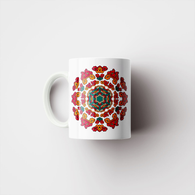 فاکس شاپ ماگ پادآفرین طرح سنتی اسلیمی ایرانی کد 1905