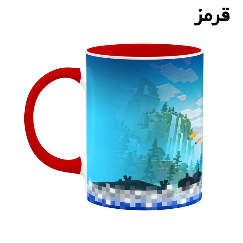فاکس شاپ ماگ کاکتی طرح ماینکرافت minecraft مدل mgh41344