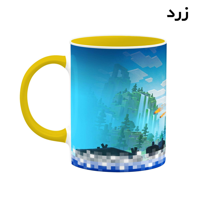 فاکس شاپ ماگ کاکتی طرح ماینکرافت minecraft مدل mgh41344