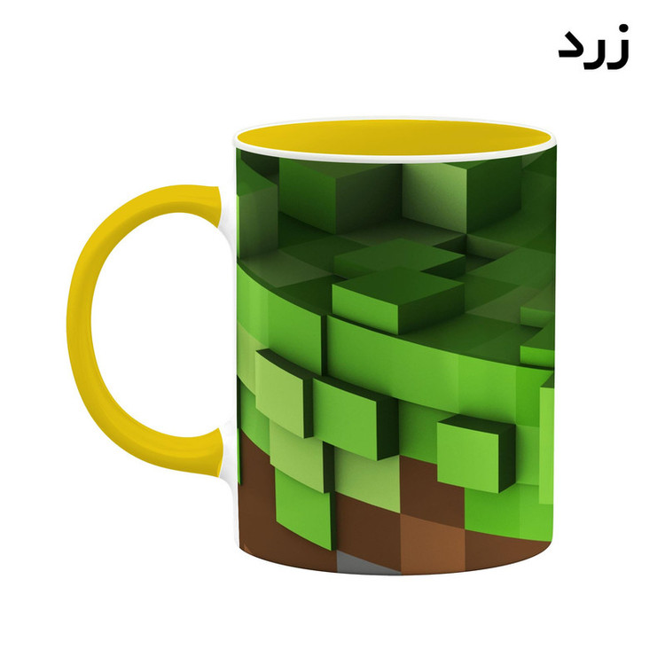 فاکس شاپ ماگ کاکتی طرح ماینکرافت minecraft مدل mgh41198