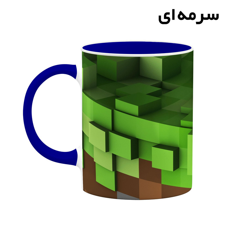 فاکس شاپ ماگ کاکتی طرح ماینکرافت minecraft مدل mgh41198