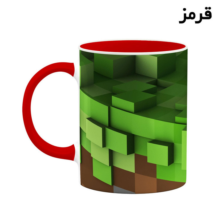 فاکس شاپ ماگ کاکتی طرح ماینکرافت minecraft مدل mgh41198