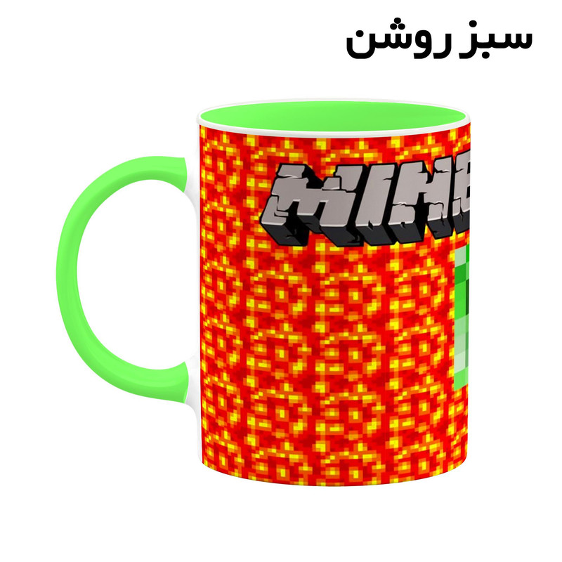 فاکس شاپ ماگ کاکتی طرح ماینکرافت minecraft مدل mgh41208
