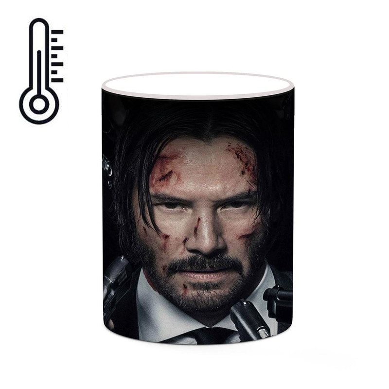 فاکس شاپ ماگ حرارتی کاکتی طرح جان ویک john wick 4 مدل mgh26451