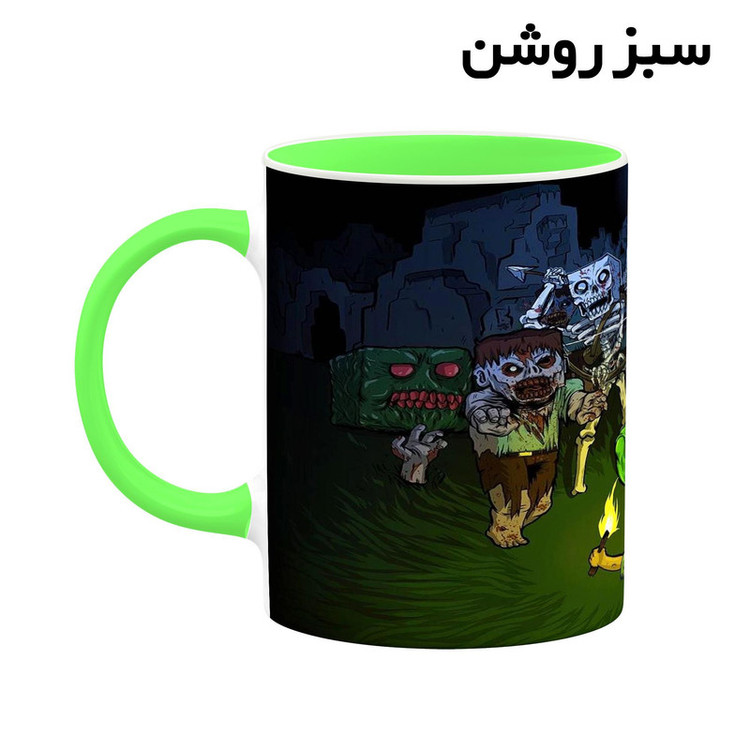 فاکس شاپ ماگ کاکتی طرح ماینکرافت minecraft مدل mgh41397