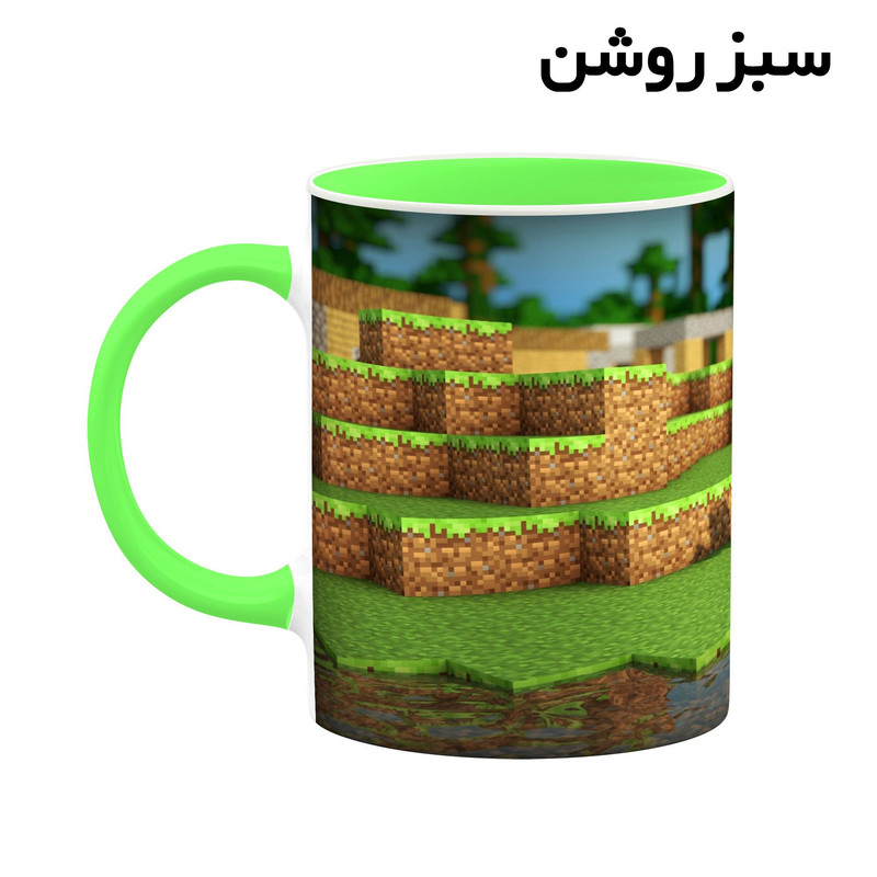 فاکس شاپ ماگ کاکتی طرح ماینکرافت minecraft مدل mgh41063