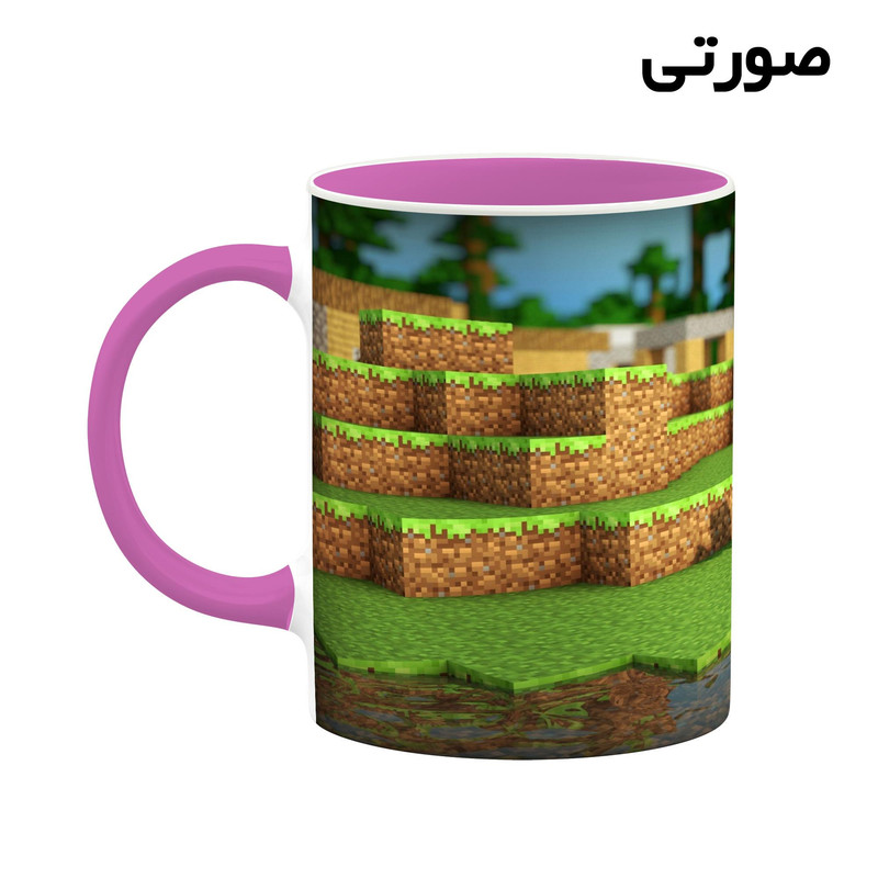 فاکس شاپ ماگ کاکتی طرح ماینکرافت minecraft مدل mgh41063