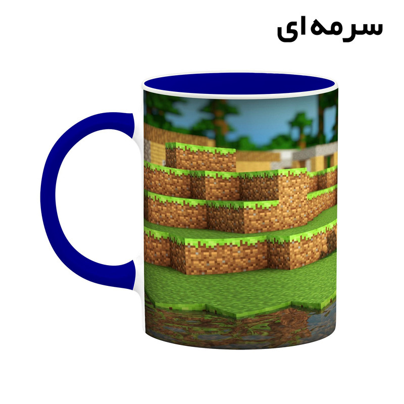 فاکس شاپ ماگ کاکتی طرح ماینکرافت minecraft مدل mgh41063