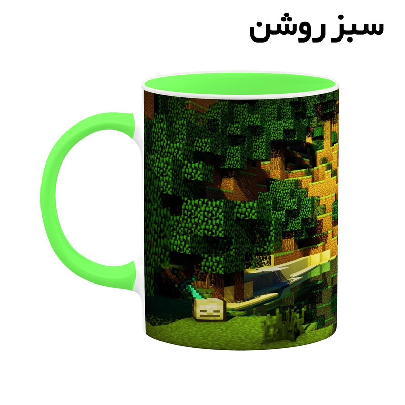فاکس شاپ ماگ کاکتی طرح ماینکرافت minecraft مدل mgh41379