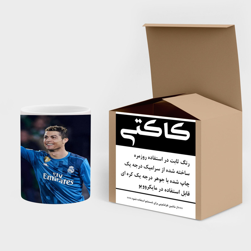 فاکس شاپ ماگ کاکتی طرح Ronaldo رونالدو مدل mgh43064