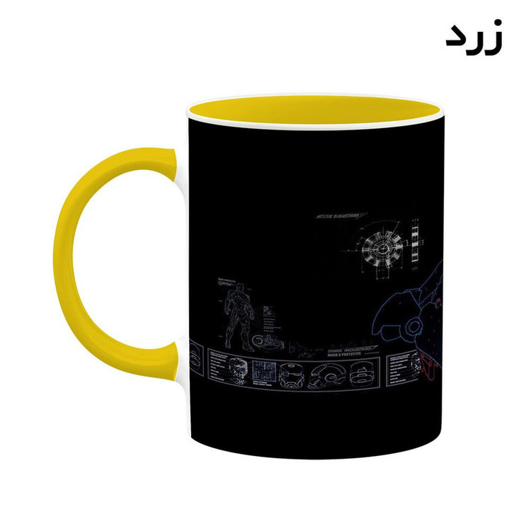 فاکس شاپ ماگ کاکتی مدل مرد آهنی Iron Man کد mgh39132