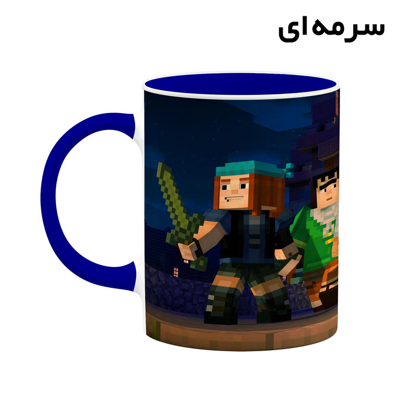 فاکس شاپ ماگ کاکتی طرح ماینکرافت minecraft مدل mgh41545