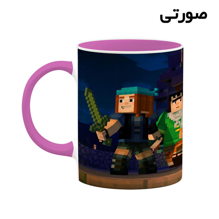 فاکس شاپ ماگ کاکتی طرح ماینکرافت minecraft مدل mgh41545