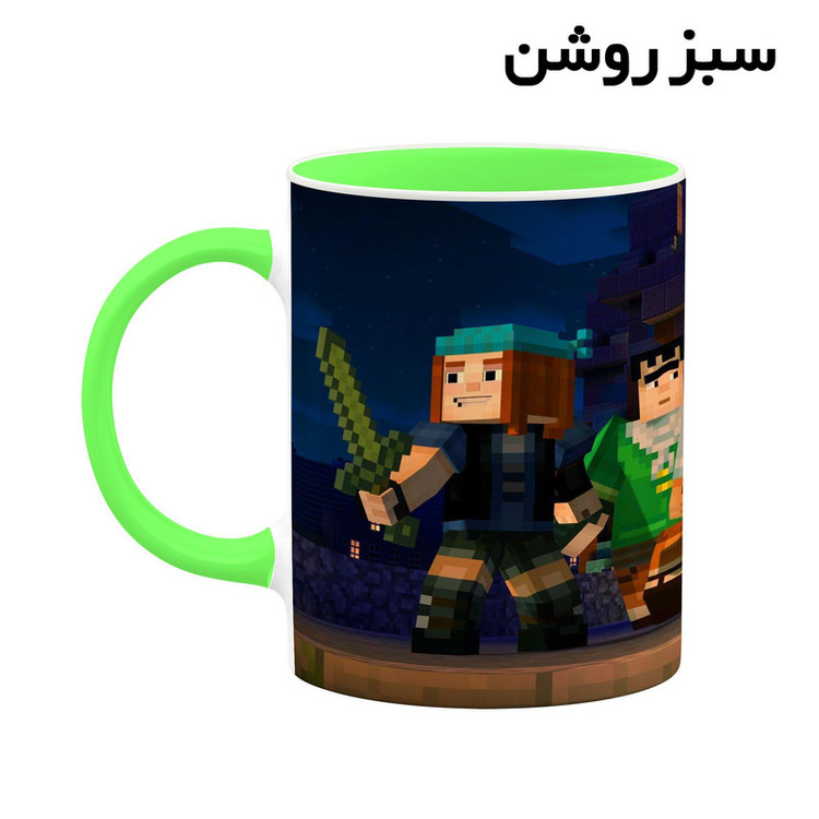 فاکس شاپ ماگ کاکتی طرح ماینکرافت minecraft مدل mgh41545