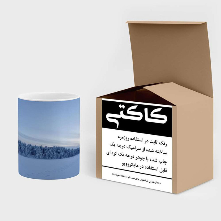 فاکس شاپ ماگ کاکتی مدل منظره برفی کد mgh18501