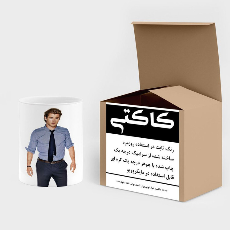 فاکس شاپ ماگ کاکتی طرح Chris Hemsworth مدل mgh25594