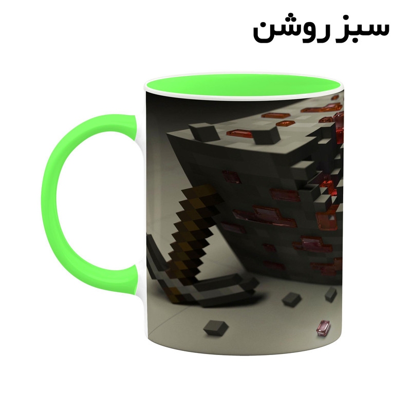 فاکس شاپ ماگ کاکتی طرح ماینکرافت minecraft مدل mgh41606