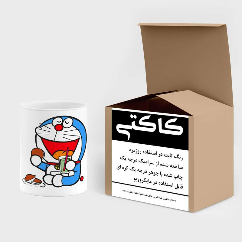 فاکس شاپ ماگ کاکتی مدل کارتون Doraemon کد mgh22545
