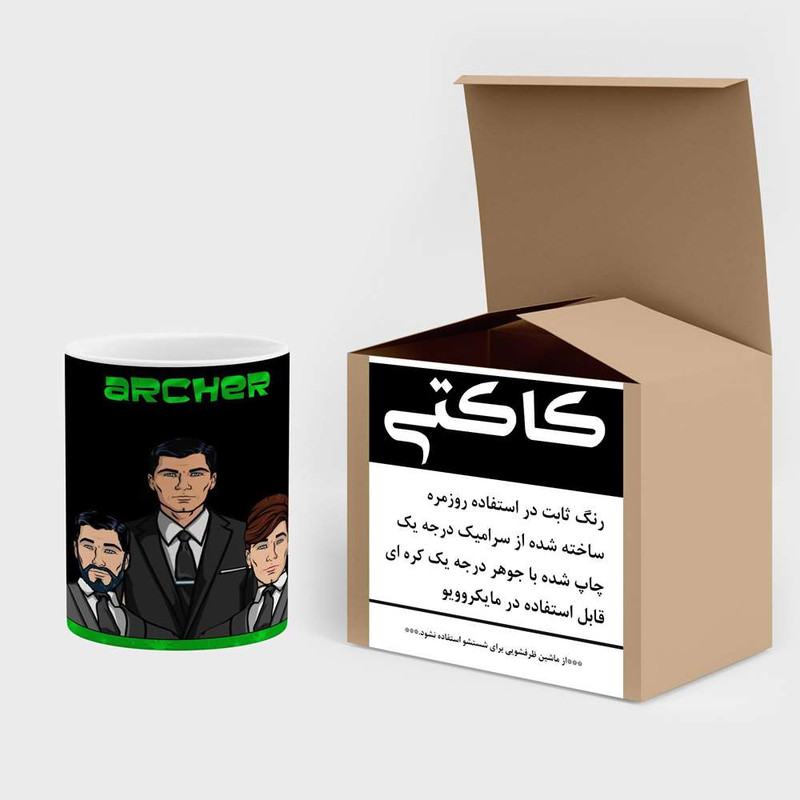 فاکس شاپ ماگ کاکتی مدل کارتون Archer کد mgh22159