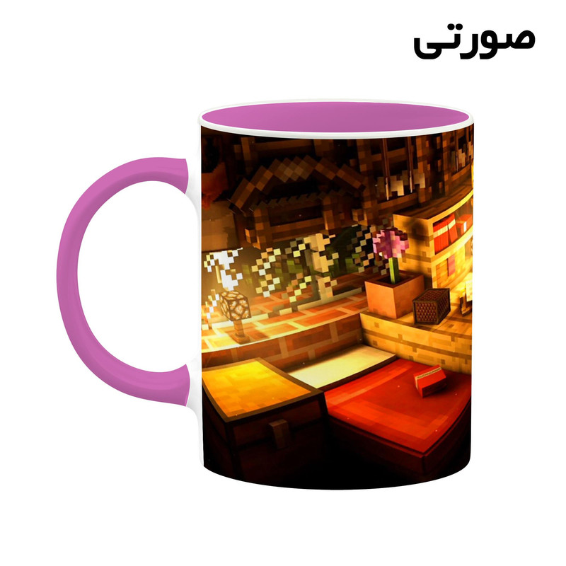 فاکس شاپ ماگ کاکتی طرح ماینکرافت minecraft مدل mgh41258