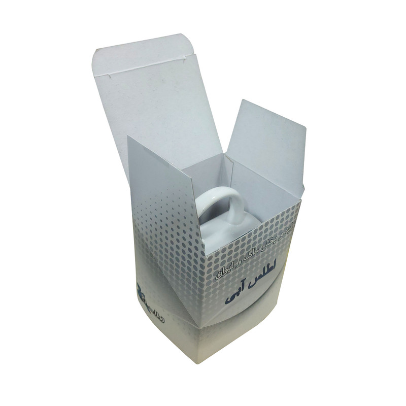 فاکس شاپ ماگ اطلس آبی طرح گل گرگ مدل MS1275