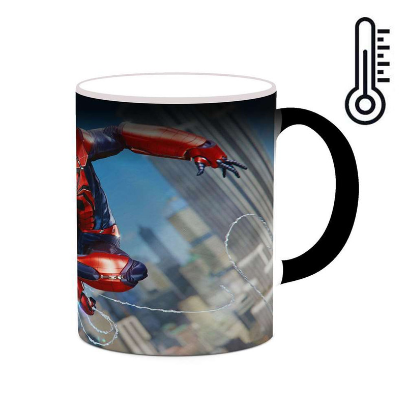 فاکس شاپ ماگ حرارتی کاکتی مدل کارتون Spider Man کد mgh23199
