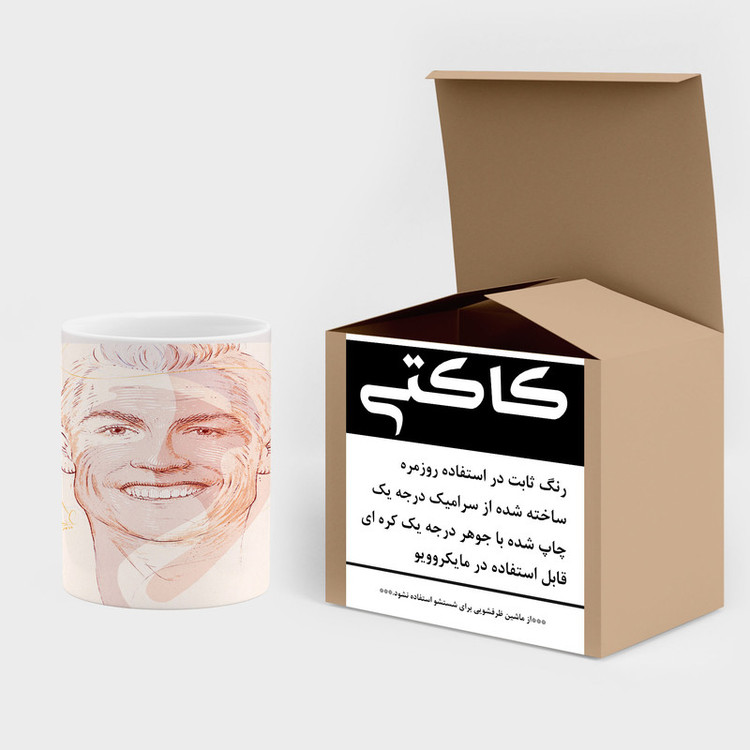 فاکس شاپ ماگ کاکتی طرح Ronaldo رونالدو مدل mgh43026