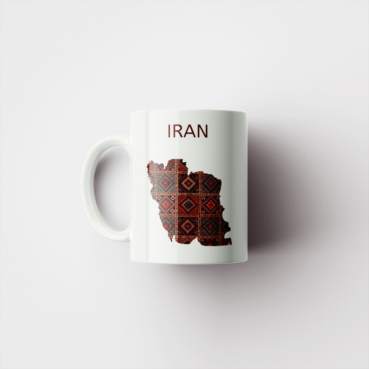 فاکس شاپ ماگ پادآفرین مدل نقشه ایران کد PM4204