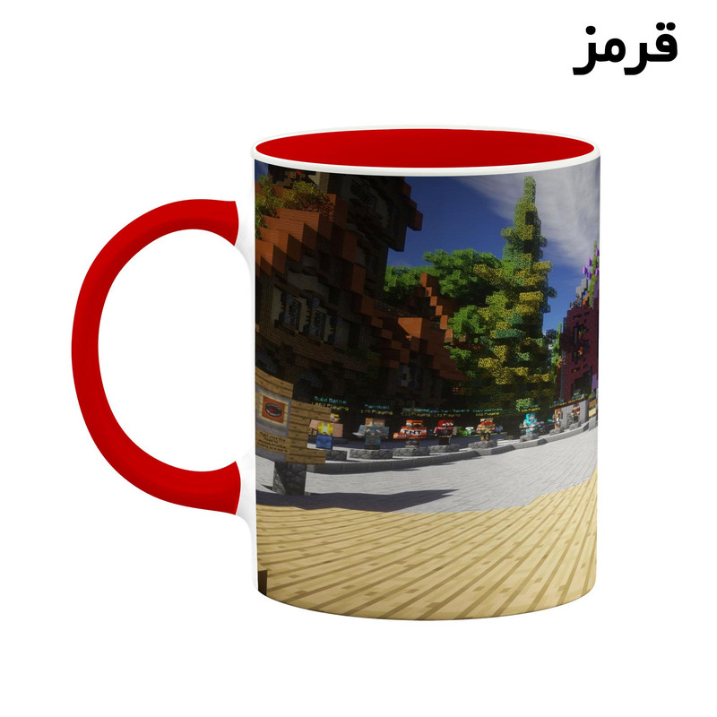 فاکس شاپ  ماگ کاکتی طرح ماینکرافت minecraft مدل mgh41133
