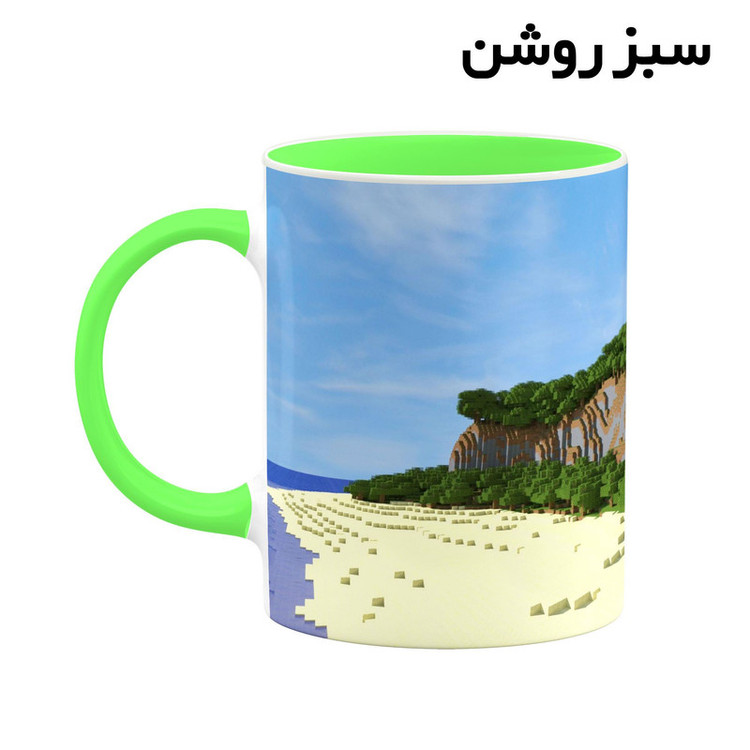 فاکس شاپ ماگ کاکتی طرح ماینکرافت minecraft مدل mgh41596