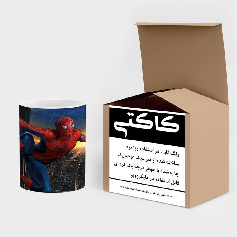 فاکس شاپ ماگ کاکتی مدل مرد عنکبوتی Spider-Man کد mgh39924