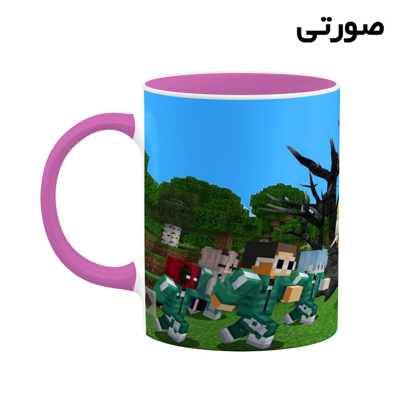 فاکس شاپ ماگ کاکتی طرح ماینکرافت minecraft مدل mgh41108